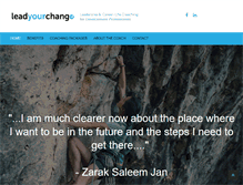 Tablet Screenshot of leadyourchange.com